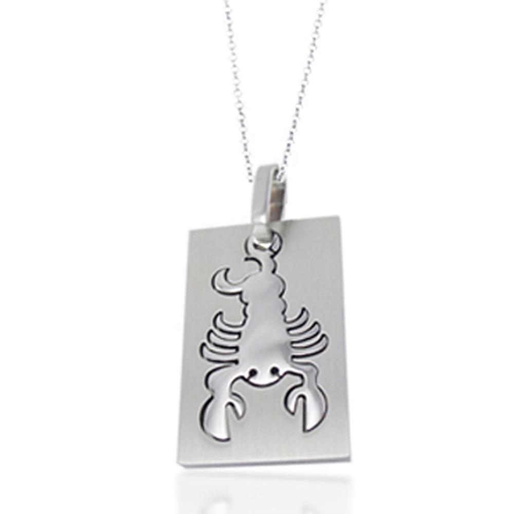 product-BEYALY-Stainless Steel Rectangle Scorpion Custom Engraved Necklace-img-2