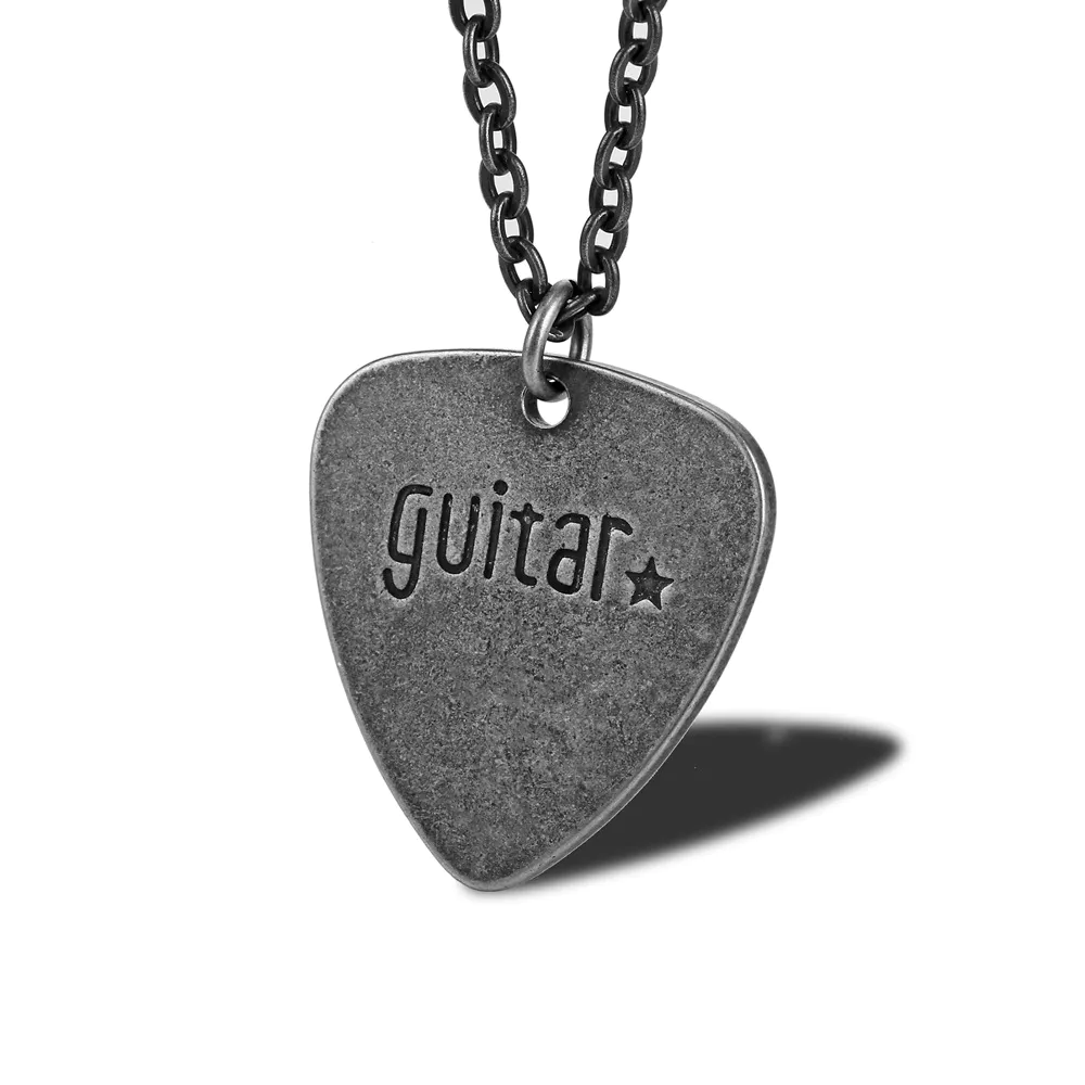Guitar Pick 316L Stainless Steel Fashion Jewelry Necklaces