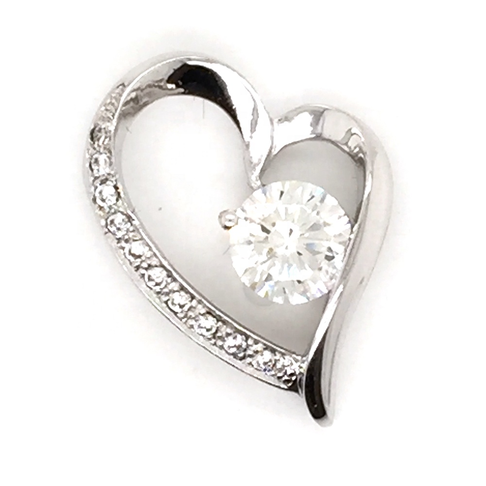 Wholesale Cz Heart Sterling Silver Lockets Wholesale Necklace