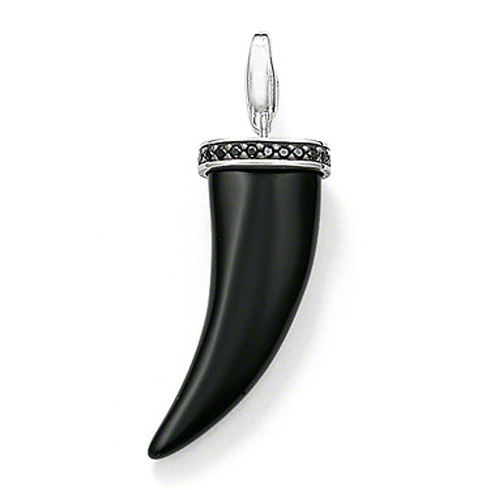 product-BEYALY-Fashion men black enamel buffalo horn necklace-img-2