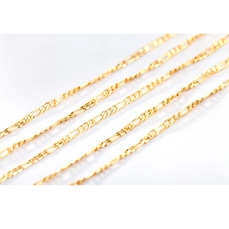 Hot Style Gold Plated Fashion Exquisite Jewelry, Personality 3:1 Necklace 2mm