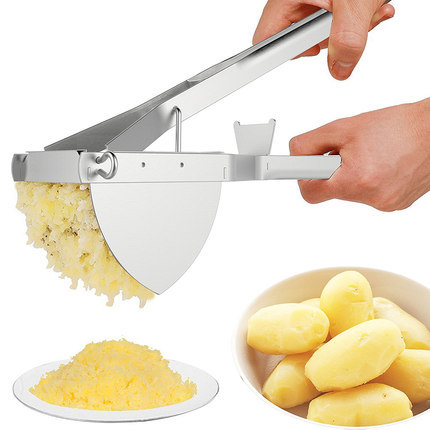 Kitchen Helper Manual Stainless Steel Detachable Vegetable Fruits Potato Presser Potato Masher