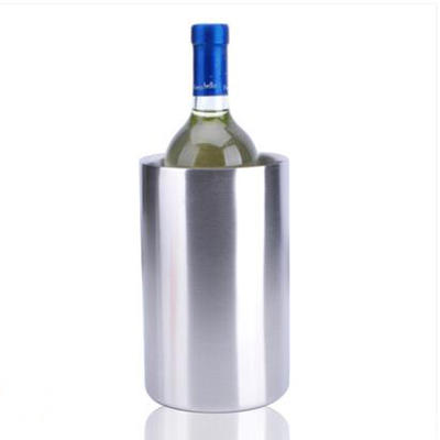 Bar Double Stainless Steel Ice Bucket Vase Wine Ice Bucket Bar Wine Set Room Ice Bucket