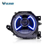 VLAND manufacture for car Headlight For JIMNY 2018 2019 LED Headlamp DRL with welcome light with blue+Play and Plug+Bifocal lens