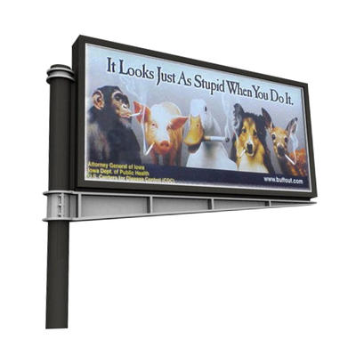 Outdoor Street Double Sided Scrolling System Electronic Billboard