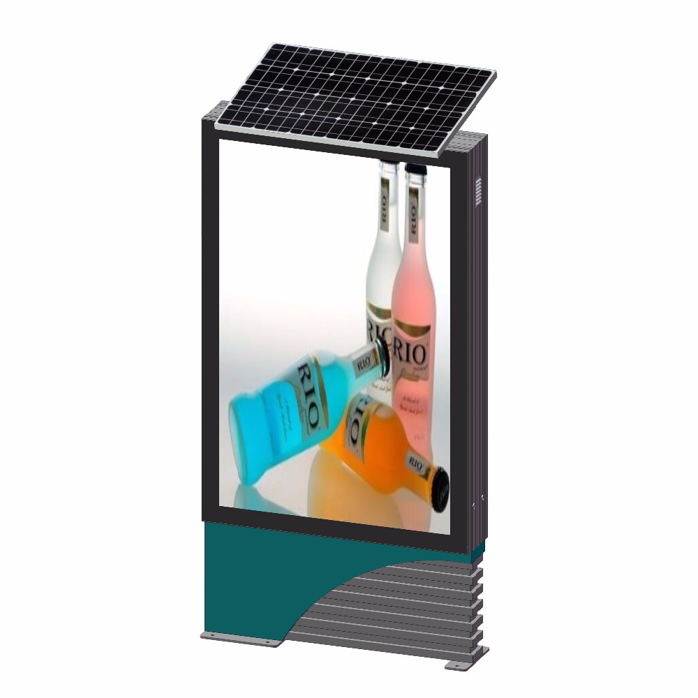 Advertising Equipment Outdoor Floor Standing Solar Light Box