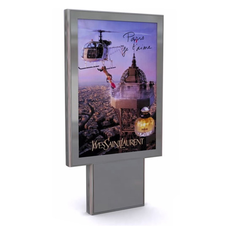 LED outdoor poster scroll mupi advertising display stand