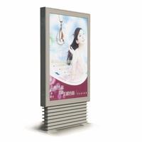 Shopping Mall Free Standing Scrolling System Light Box Poster Rotating