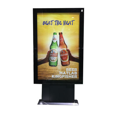 Mupi standing scrolling LED advertising vertical signboard light box