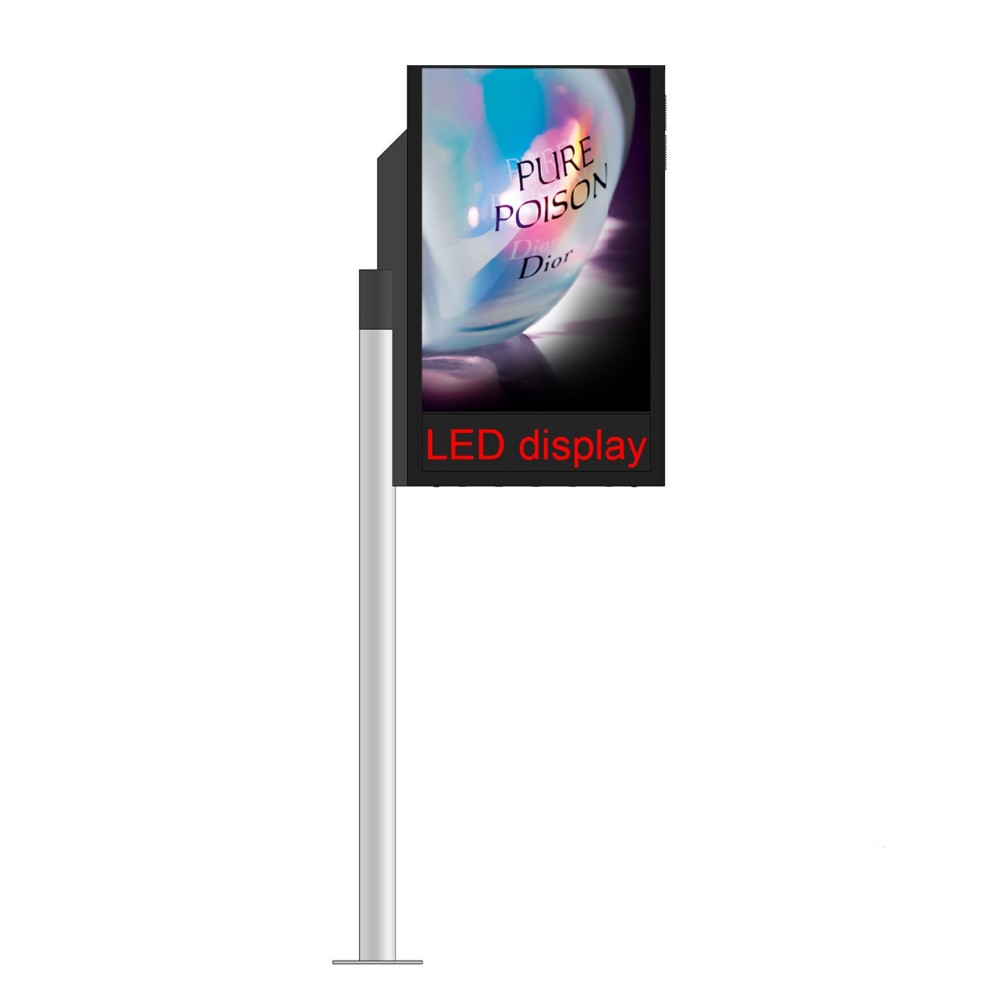 Excellent quality advertising board street lamp pole light box