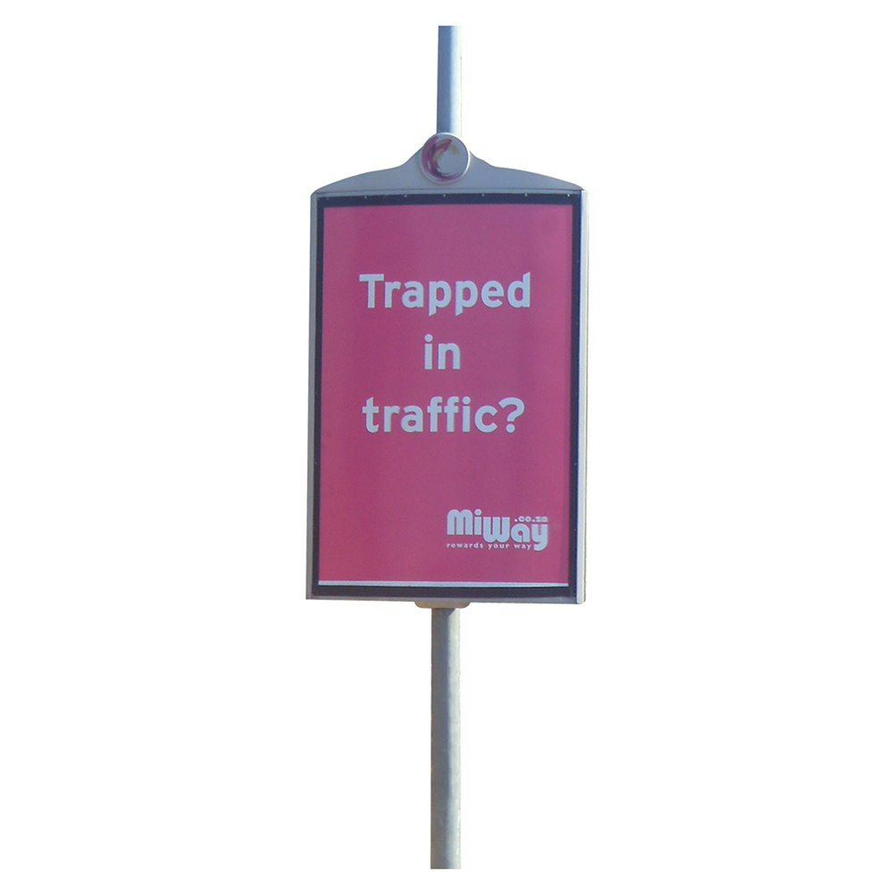 Road and street light pole advertising board/advertising lamp post display sign