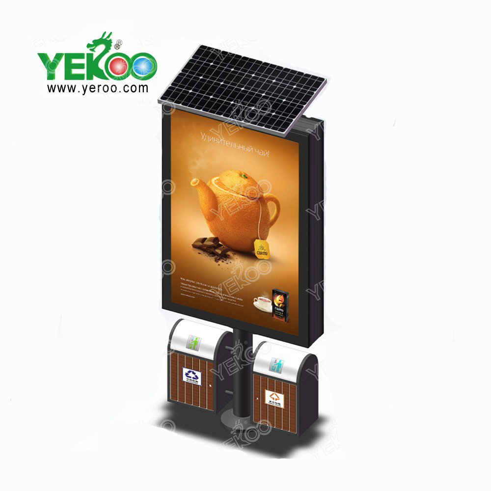 Outdoor solar powered electronic billboards