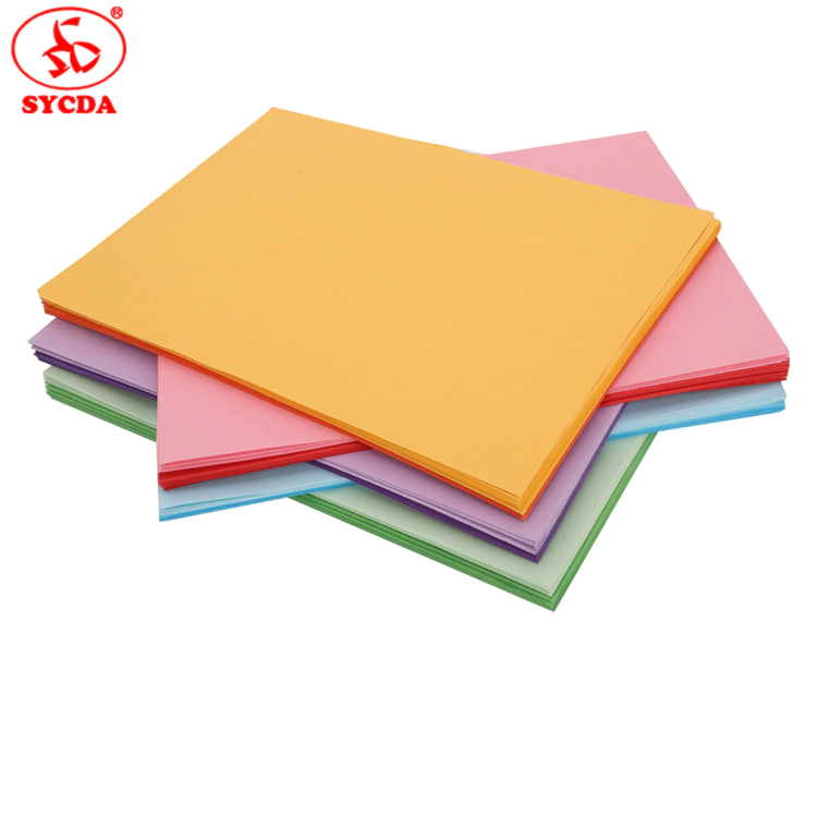 120g professional 100% virgin pulp coloful offset paper 70gsm for sale