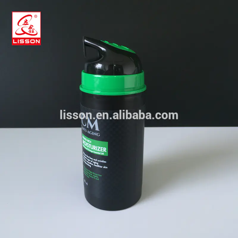 100ml container airless pump bottle for men's skin care products