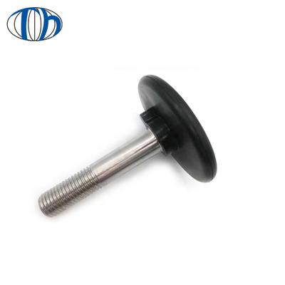 factory price insulation natural rubber screw with metal pole , screw fix rubber feet