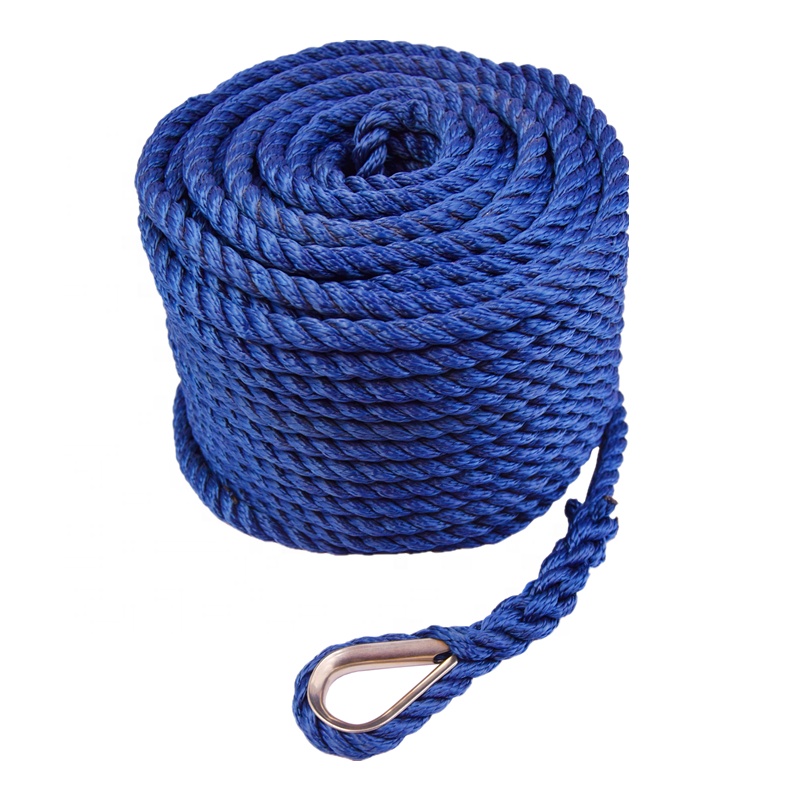 Yacht Boat Accessories Abrasion Resistance Twisted Rope Marine