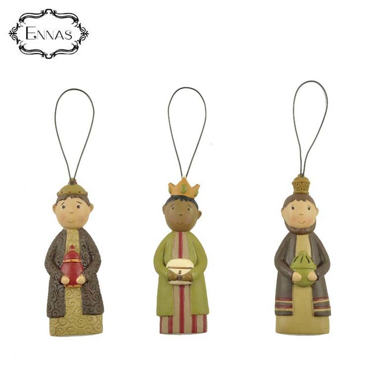 Wholesale 3 pcs wise men religious ornaments backpack pendant household decorations