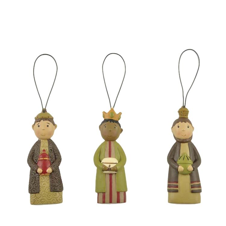 Wholesale 3 pcs wise men religious ornaments backpack pendant household decorations