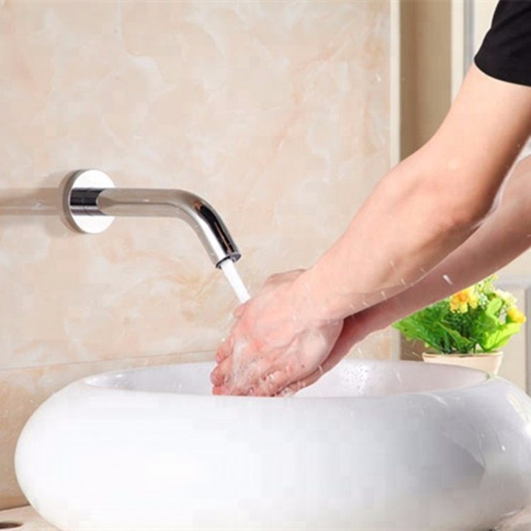 Hotel self closing sensor basin tap for cold water