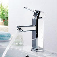 Durable quality chrome plating brass basin bathroom tap
