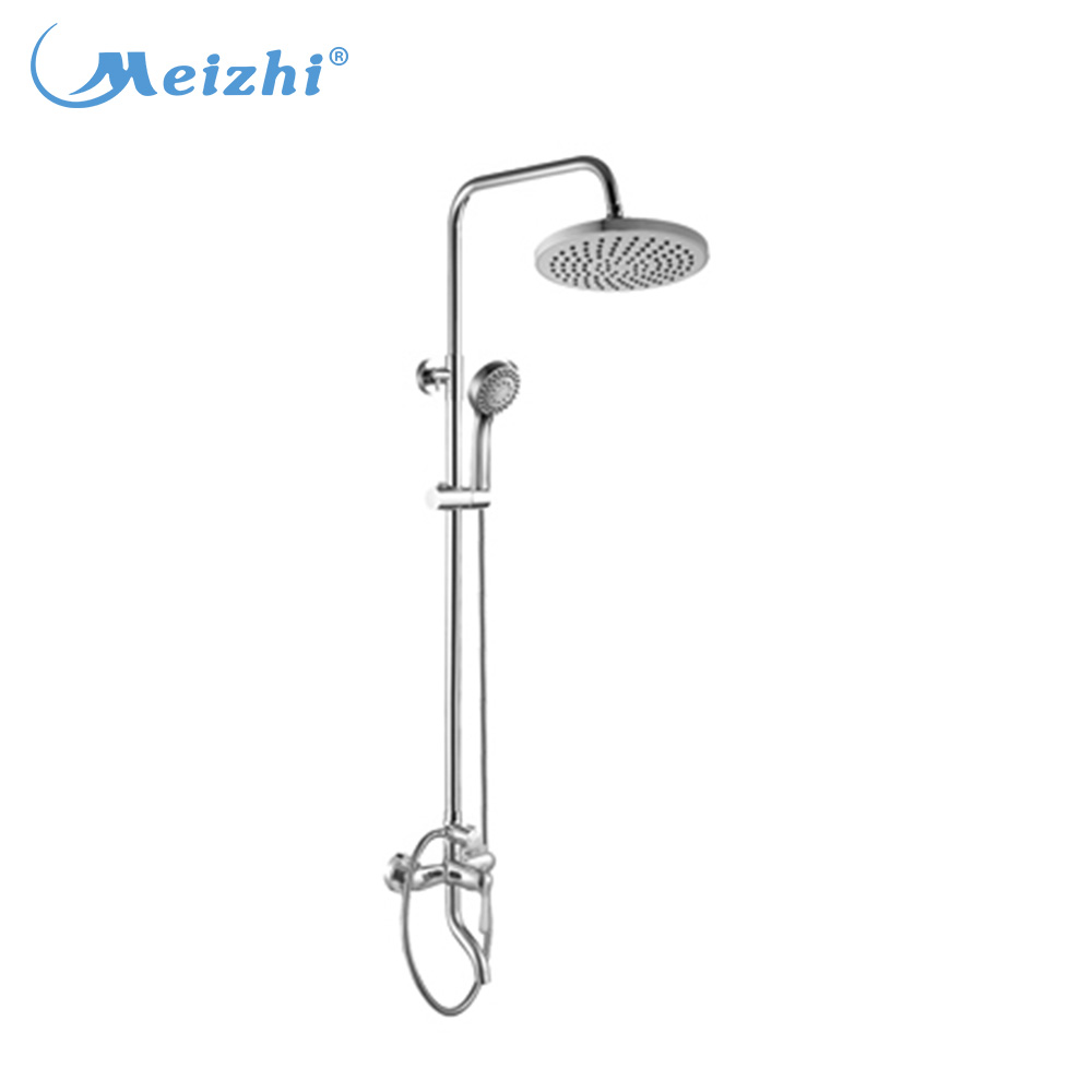 Luxury Round Bathroom Shower Set Rain Shower Mixer With Hand Shower