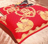 Chinese style jacquard cotton pillow towel pillow cover for wedding gifts