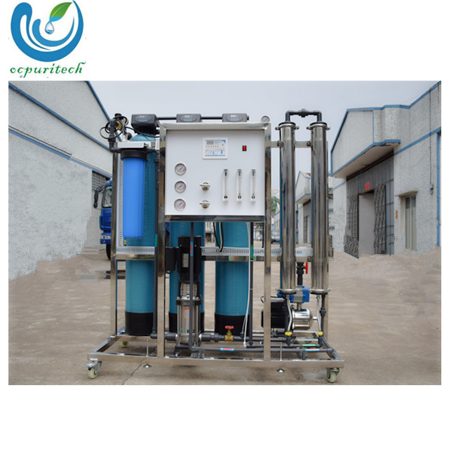 Easy to install 500LPH reverse osmosis water treatment system plant