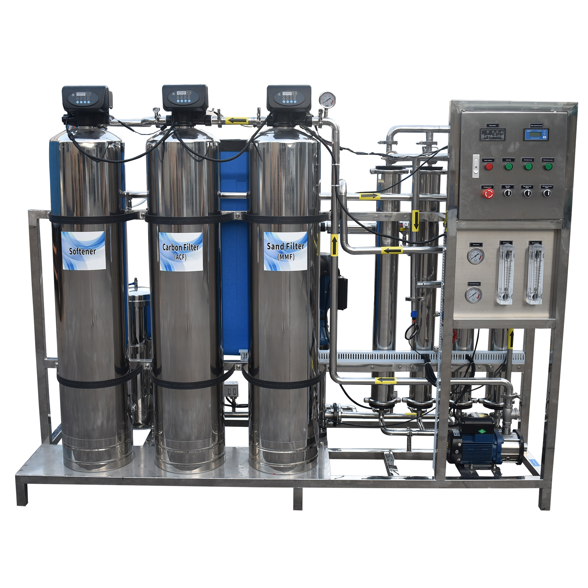 1000lphstainless steel osmosis reverse ro system