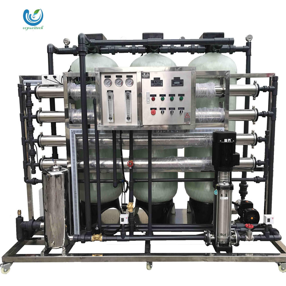 2000L per hour high recovery rate design reverse osmosis system mineral drinking water treatment plant