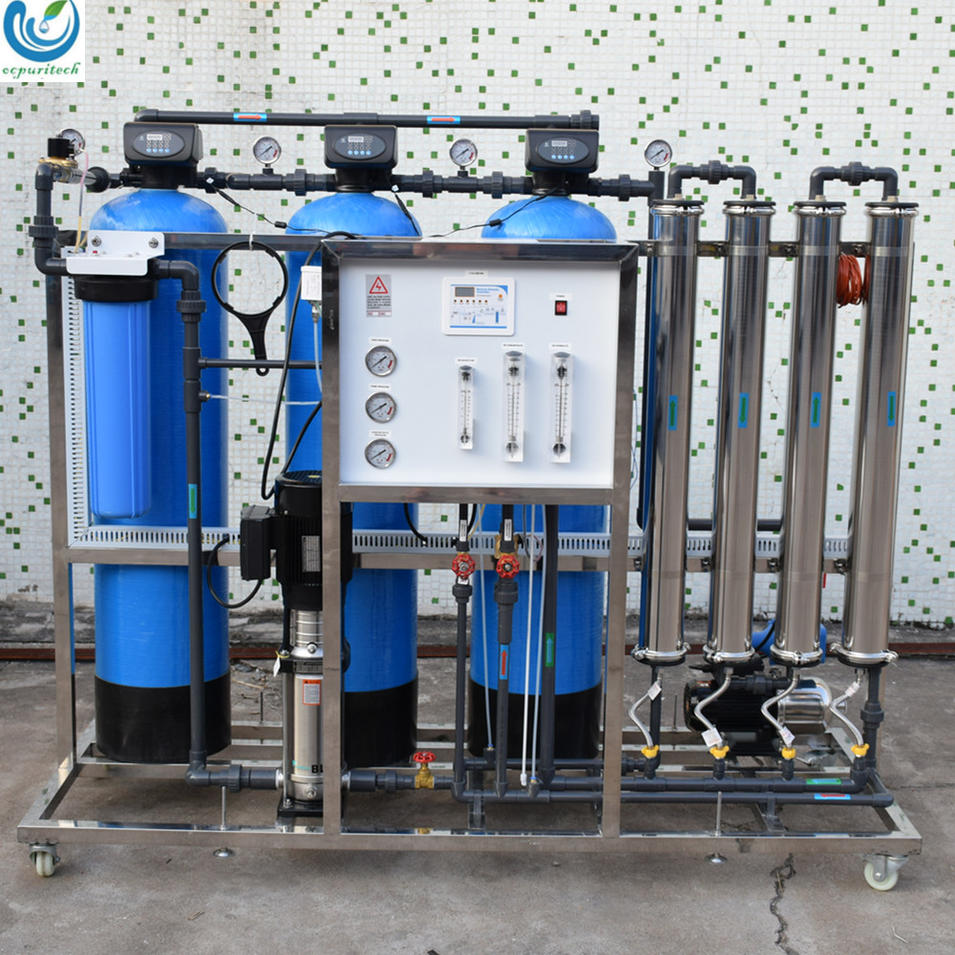 1000LPH Industrial Reverse Osmosis Water Purification System for river borehole salty water treatment system