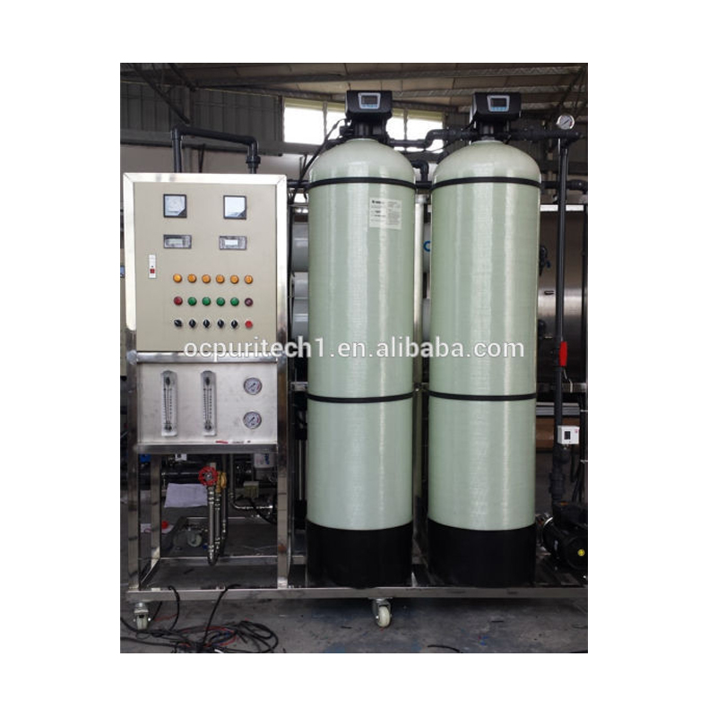 2000LPH Skid Mounted pure water purifier RO membrane water treatment plant