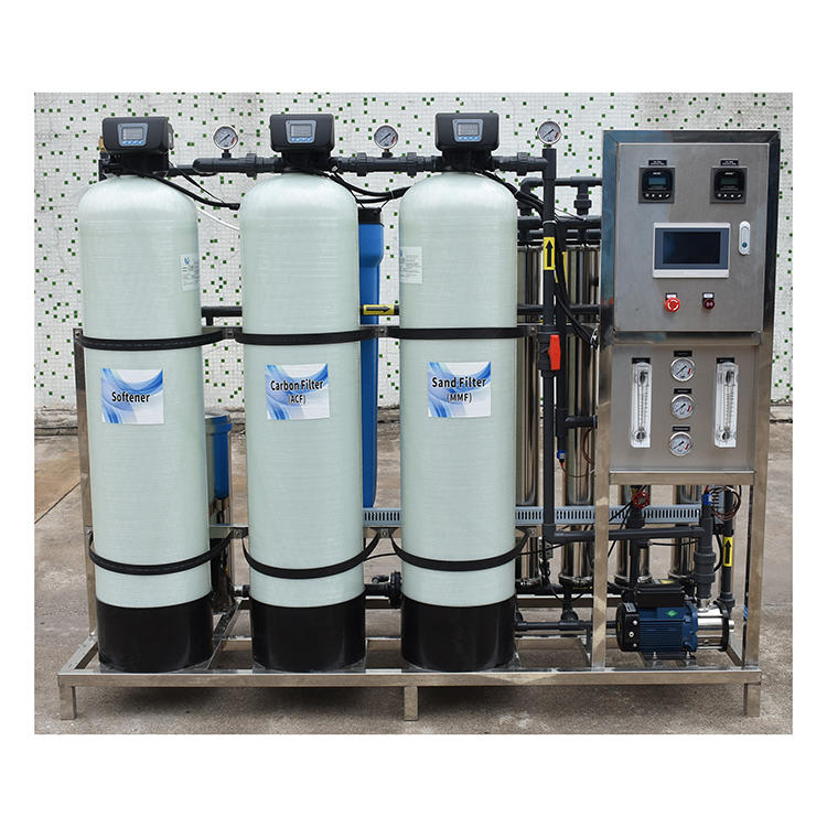 1000LPH RO Reverse Osmosis Water Treatment Purification Plant China Pure Suppliers System Filtration With Remote Control PLC