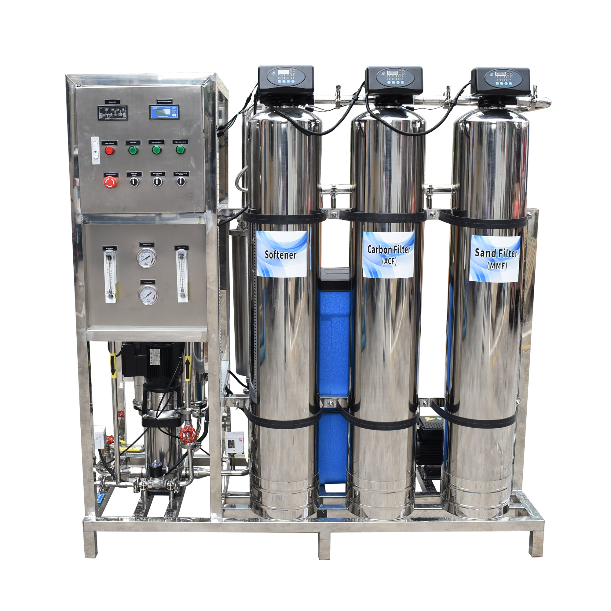 500Lp/H Reverse Osmosis Full stainless steel industrial ro water treatment plant machine for Drinking