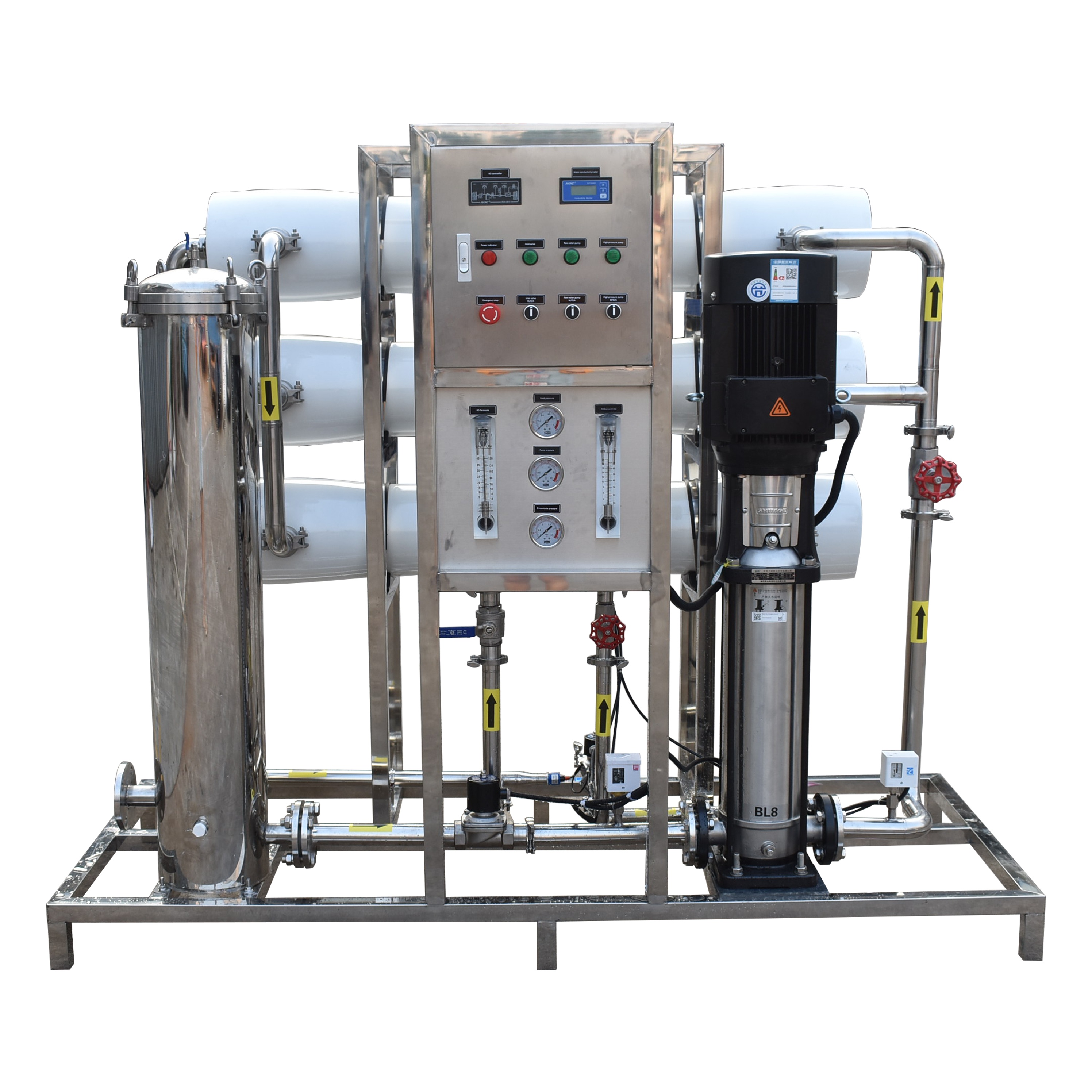 3000lph Reverse Osmosis System Membrane Drinking Water Treatment Plant