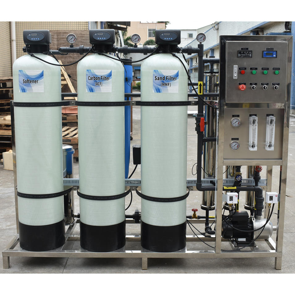 1000LPH Industrial RO Water Treatment Plant Drinking Purification Machines