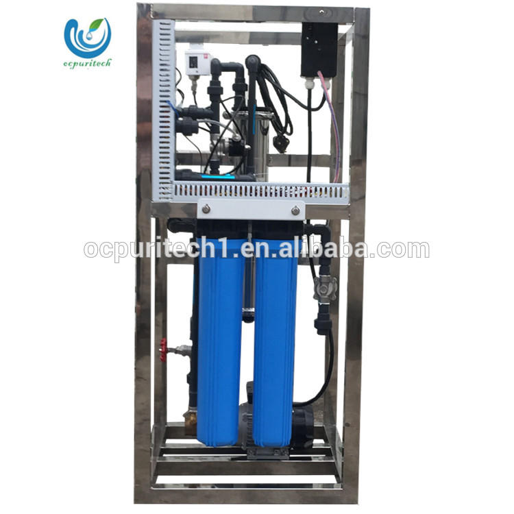 commercial 800GPD rosmallfully automatic mineral water plant reverse osmosis system with pump
