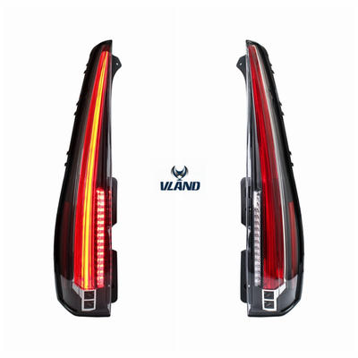 VLAND tail lamps fit for Escalade 2007-2014 full LED taillight with DRL+Brake light+Reverse light+Red Turn signal