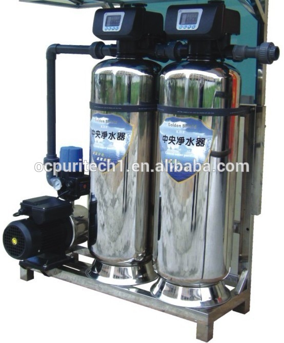 A complete set of stainless steel sand and carbon filter