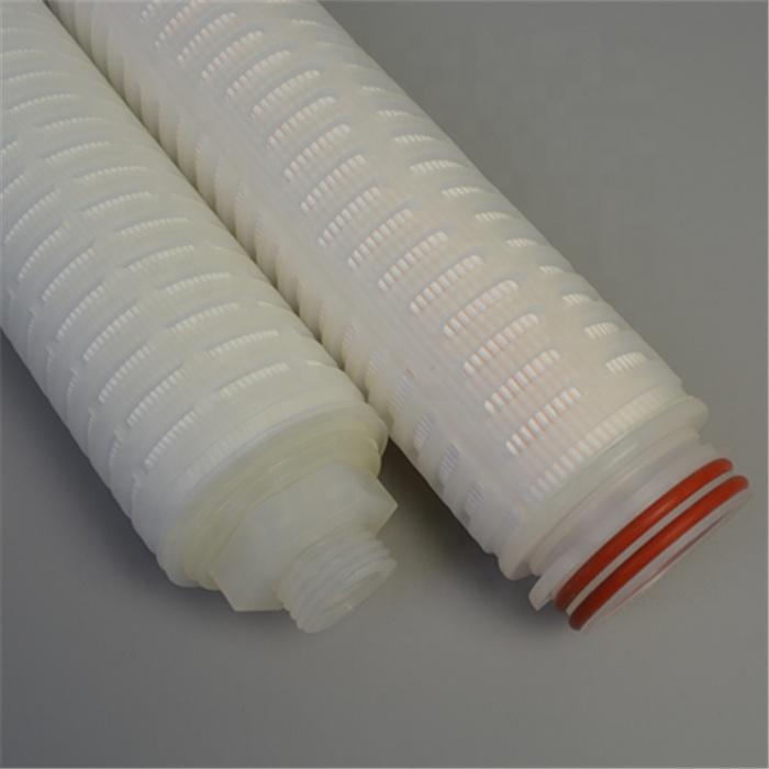 Folded PP membrane Polypropylene Pleated Filter Cartridge with DOE SOE code 7 8 end