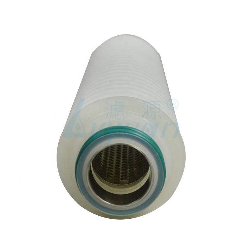 industrial 10 micron polypropylene pleated water filter cartridgeadapter with internal stainless steel reinforce ring