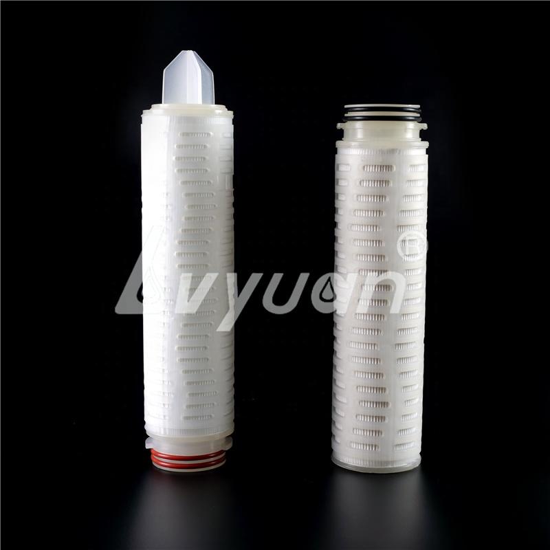 Stainless steel housing PTFE Nylon N66 N6 Membrane Pleated Cartridge filters filtro 0.22 um 0.45um 0.2micron filter for wine