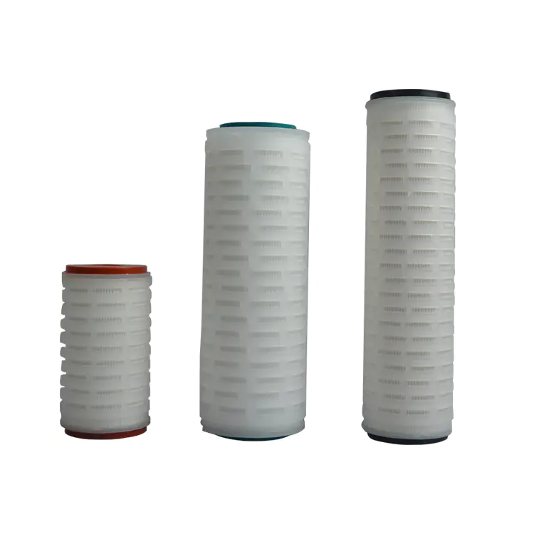China factory DOE SOE Polypropylene pleated 5 micron cartridge filter for chemical industry filtration