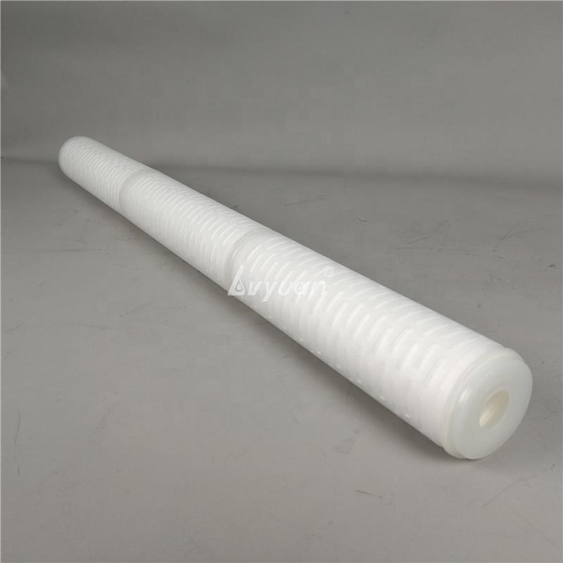 Industrial pre final liquid 10/20/30/40 inch PP-P Pleat polypropylene cartridge filter for chemical water treatment system