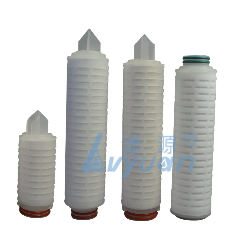 Absoluted 0.10.22 micron filter cartridge20 inch china PES pleated filter cartridge