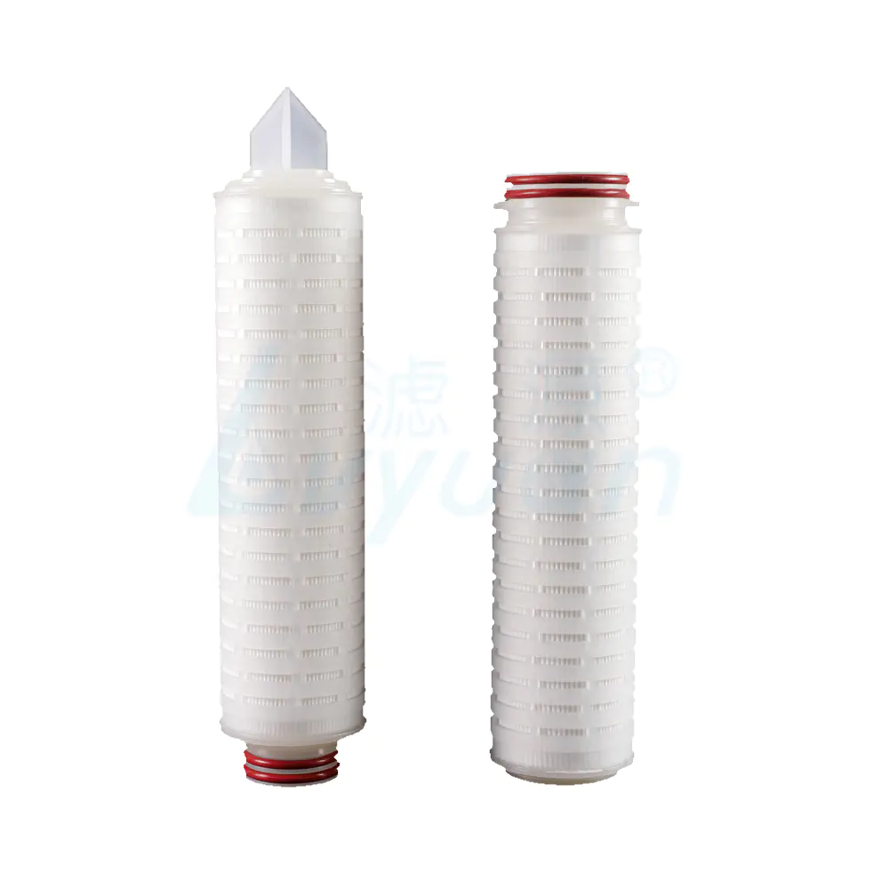 10 micron code 7 pleated water filter cartridge for high pure chemical filtration