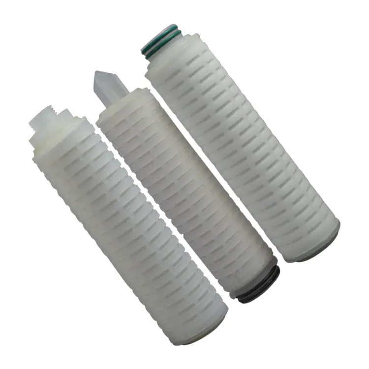 pleated hydrophobic ptfe filter cartridge for Drinking Water Chlorine Removal