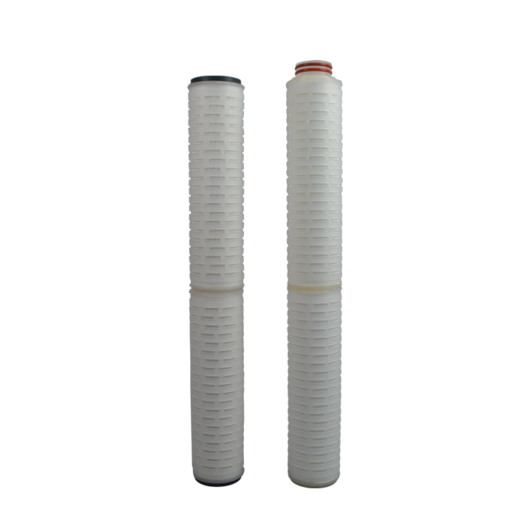 China double opened EPDM pleated 10 micron filter cartridge with 10 inch polypropylene PP core