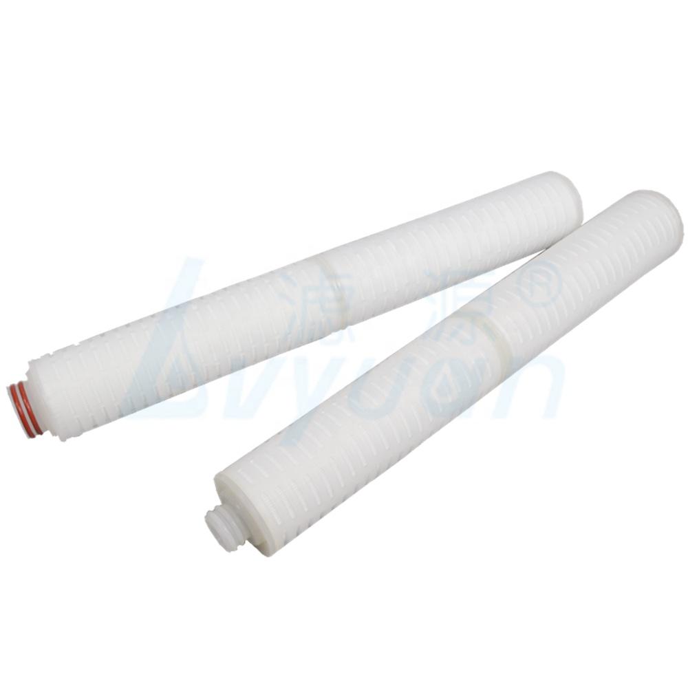 20 inch 2 micron pleated water filter cartridge/candle type filter cartridge for bottle water