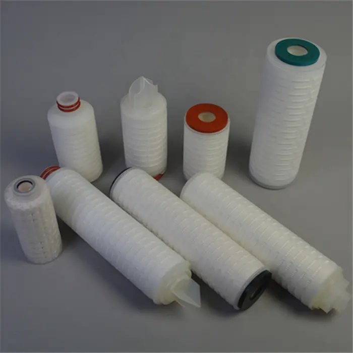 0.1 0.5 5 10 micron filter cartridge 20 inch PP water sediment filters pleated element for water treatment