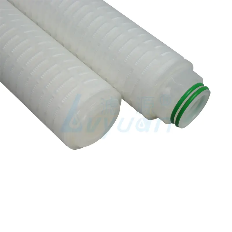Absolute rated nylon/pp/pvdf/ptfe/pes pleated filter cartridge for food and beverage industry